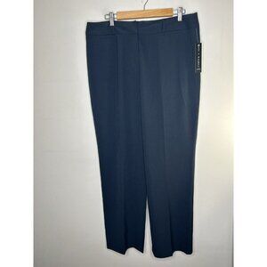Zac And Rachel Womens Navy Blue Career Dress Pants Size 14 Short NWT